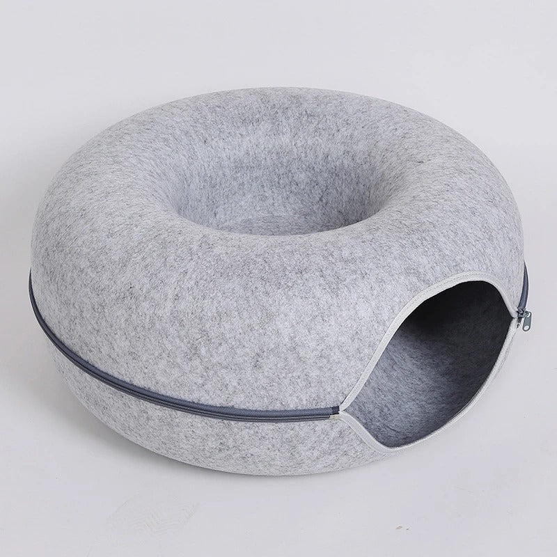 Peekaboo Cat Cave in Light Gray